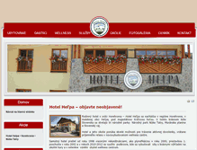 Tablet Screenshot of hotelhelpa.sk